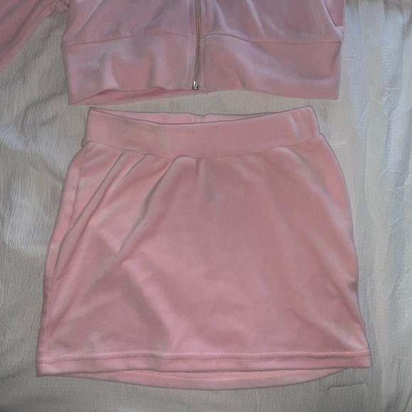 ☆ Y2K PRETTY LITTLE THING (PLT) PINK VELOUR SET ☆ - Picture 5 of 5